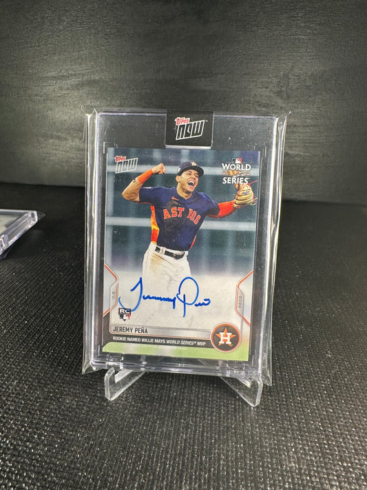 2022 Topps Now 1161A Jeremy Pena Auto 53/99 - Shotime Cards