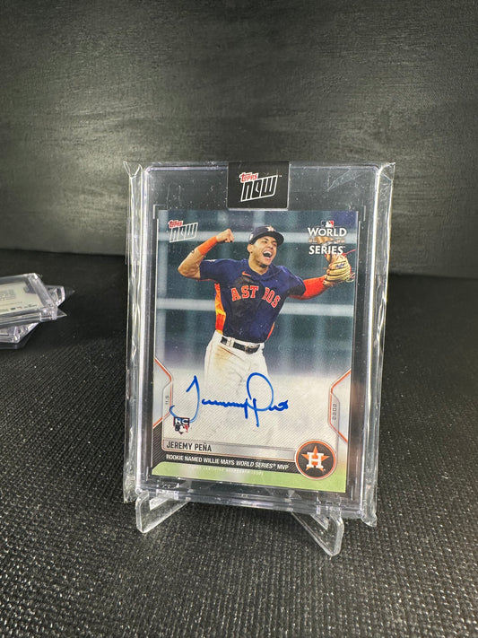 2022 Topps Now 1161A Jeremy Pena Auto 39/99 - Shotime Cards