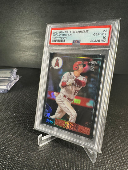 2022 Ben Baller Chrome #2 Shohei Ohtani PSA 10 - Shotime Cards