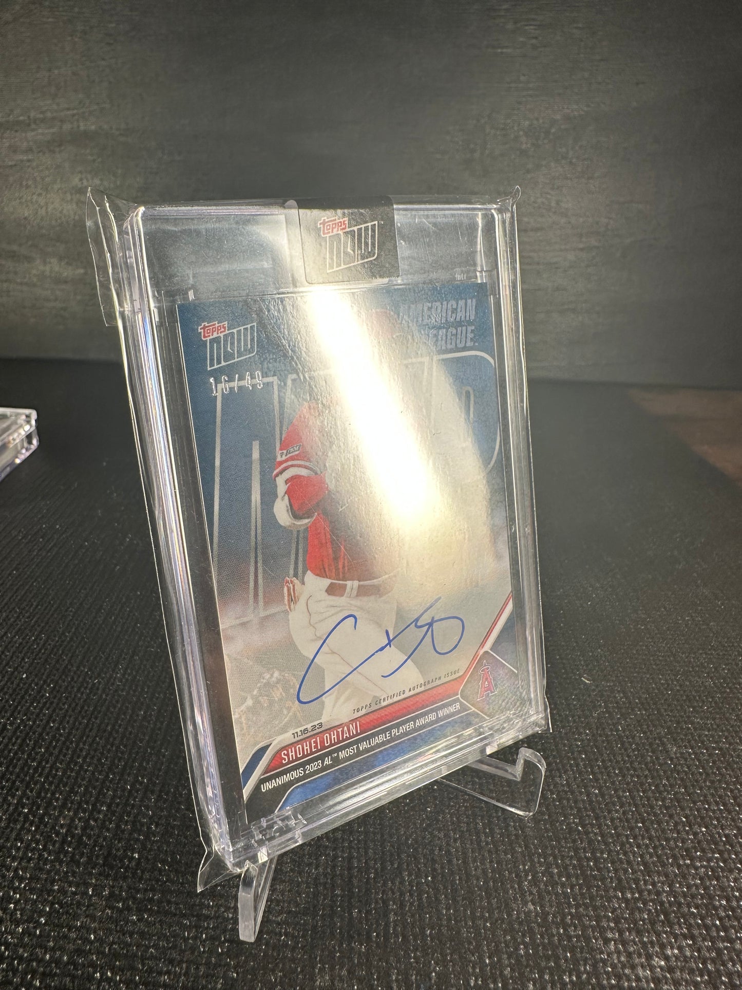 2023 Topps Now OS-16A - Shohei Ohtani 16/49 MVP Auto - Shotime Cards