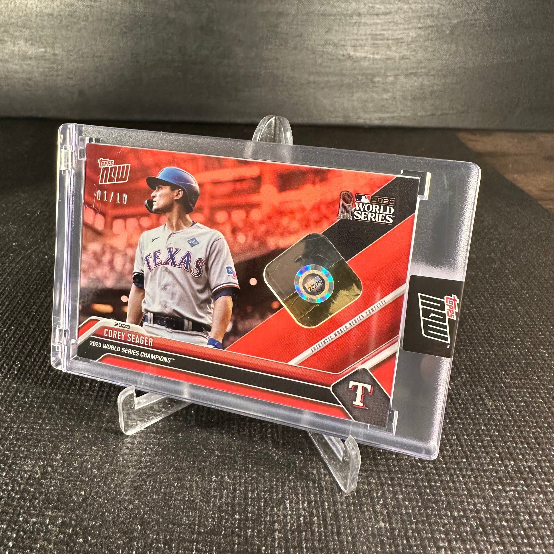 2023 Topps Now WS7C Relic - Corey Seager 1/10 Red - Shotime Cards