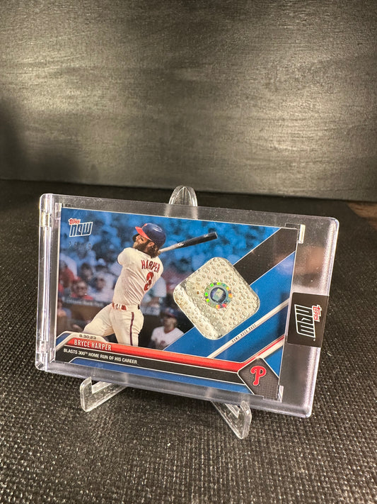 2023 Topps Now 786B Relic - Bryce Harper Blue 26/49 - Shotime Cards