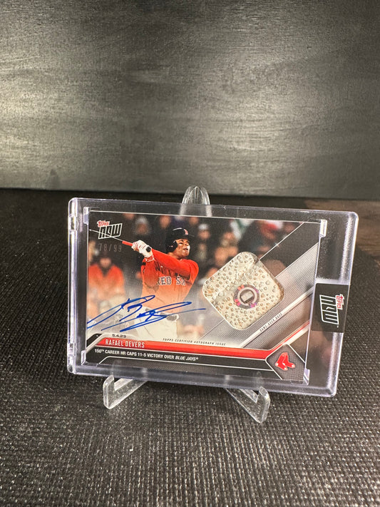 2023 Topps Now 236A Auto Relic - Rafael Devers 78/99 - Shotime Cards