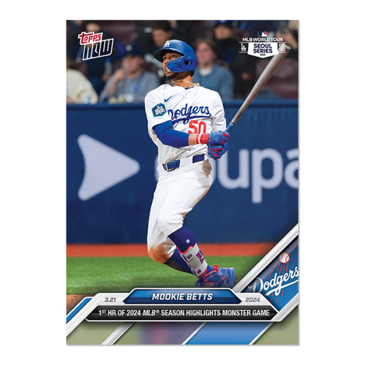 2024 MLB TOPPS NOW Card 0005 5 - Mookie Betts - Shotime Cards