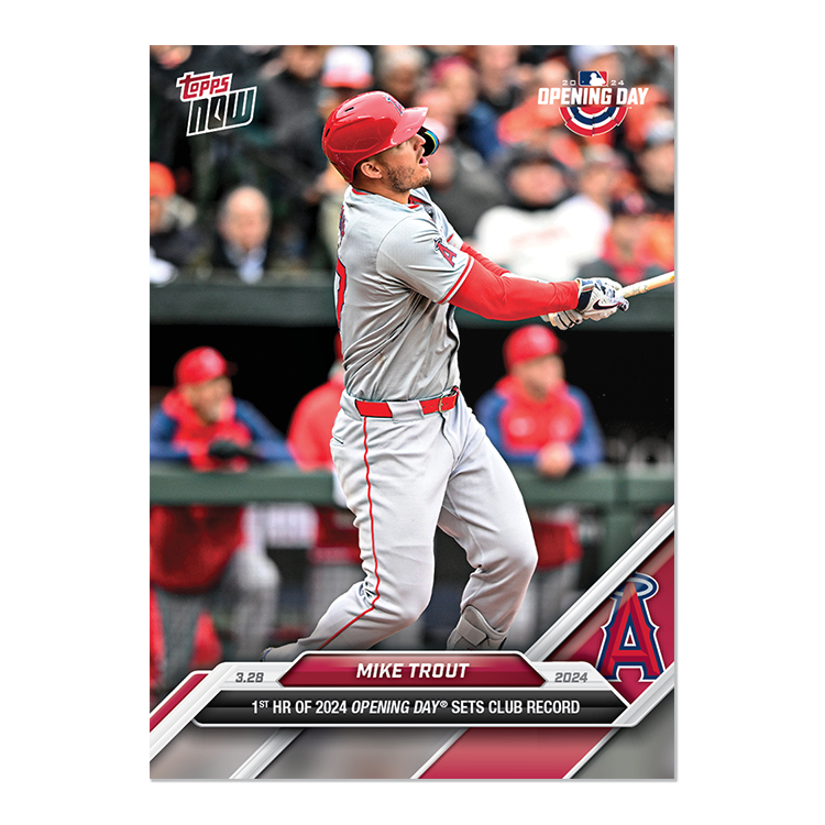 2024 MLB TOPPS NOW Card 0006 6 - Mike Trout - Shotime Cards