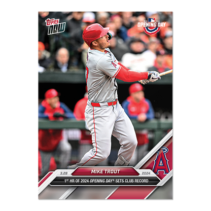 2024 MLB TOPPS NOW Card 0006 6 - Mike Trout - Shotime Cards