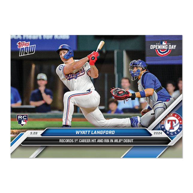 2024 MLB TOPPS NOW Card 0012 12 - Wyatt Langford - Shotime Cards