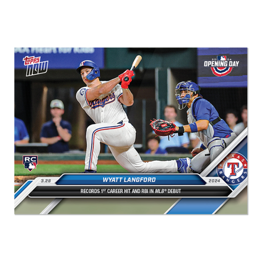 2024 MLB TOPPS NOW Card 0012 12 - Wyatt Langford - Shotime Cards