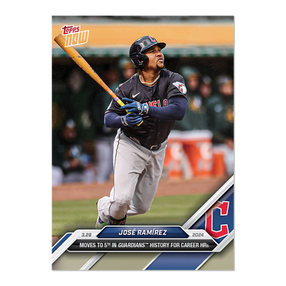 2024 MLB TOPPS NOW Card 0017 17 - Jose Ramirez - Shotime Cards