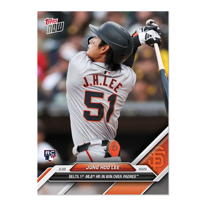 2024 MLB TOPPS NOW Card 0019 19 - Jung Hoo Lee - Shotime Cards