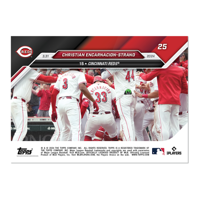 2024 MLB TOPPS NOW Card 0025 25 Christian Encarnacian-Strand - Shotime Cards