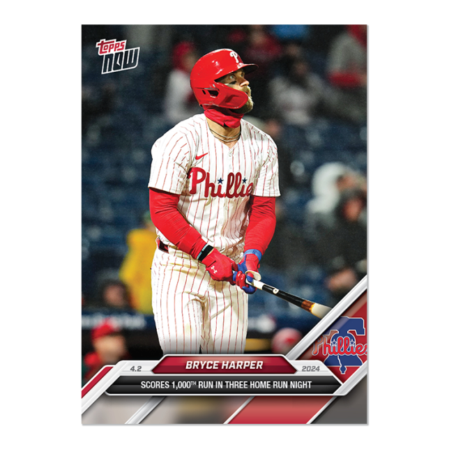 2024 MLB TOPPS NOW Card 0034 34 - Bryce Harper - Shotime Cards