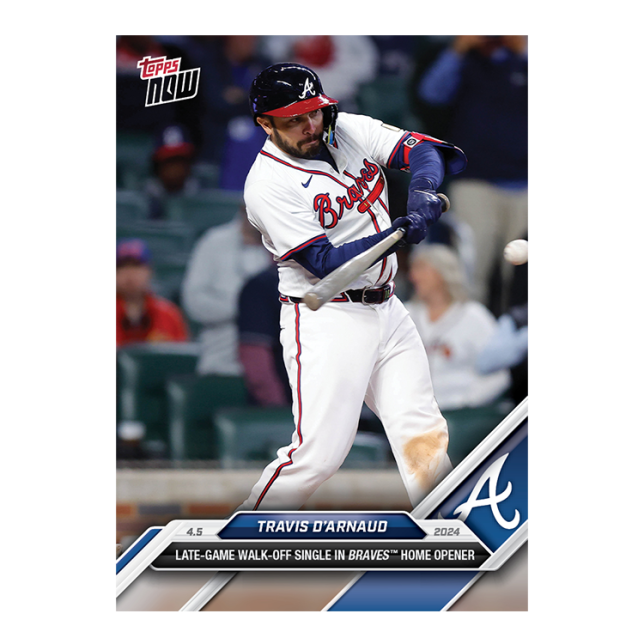 2024 TOPPS NOW Card 0041 41 - Travis D'Arnaud - Shotime Cards