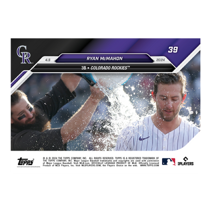 2024 TOPPS NOW Card 0039 39 - Ryan McMahon - Shotime Cards