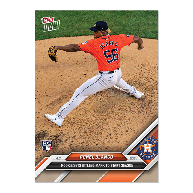 2024 TOPPS NOW Card 0046 46 - Ronel Blanco - Shotime Cards