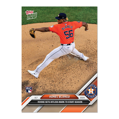 2024 TOPPS NOW Card 0046 46 - Ronel Blanco - Shotime Cards