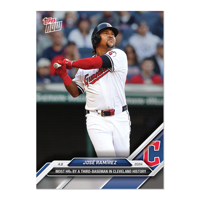 2024 TOPPS NOW Card 0049 49 - Jose Ramirez - Shotime Cards