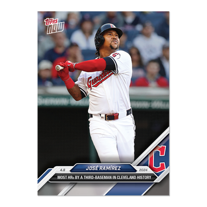 2024 TOPPS NOW Card 0049 49 - Jose Ramirez - Shotime Cards