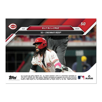 2024 TOPPS NOW Card 0050 50 - Elly De La Cruz - Shotime Cards