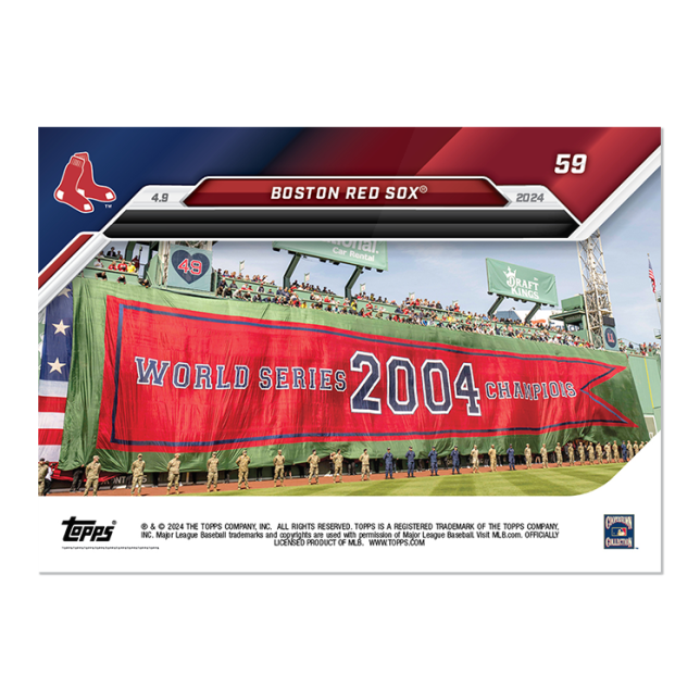 2024 TOPPS NOW Card 0059 59 - Boston Red Sox - Shotime Cards