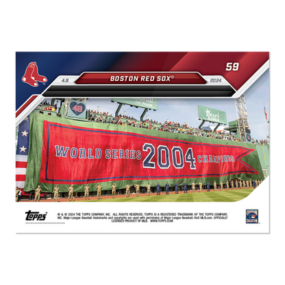 2024 TOPPS NOW Card 0059 59 - Boston Red Sox - Shotime Cards