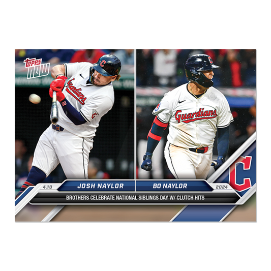 2024 TOPPS NOW Card 0064 64 - Josh Naylor / Bo Naylor - Shotime Cards