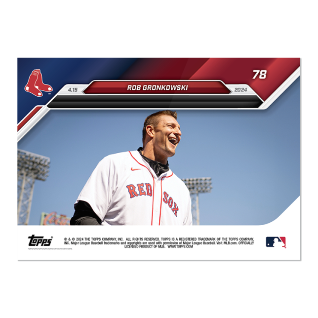 2024 TOPPS NOW Card 0078 78 - Rob Gronkowski - Shotime Cards