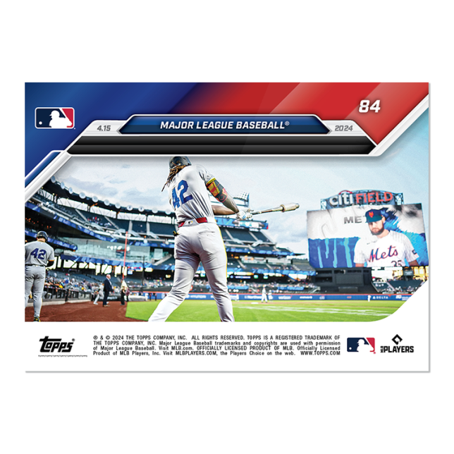 2024 MLB TOPPS NOW Card 0084 84 - Jackie Robinson Day