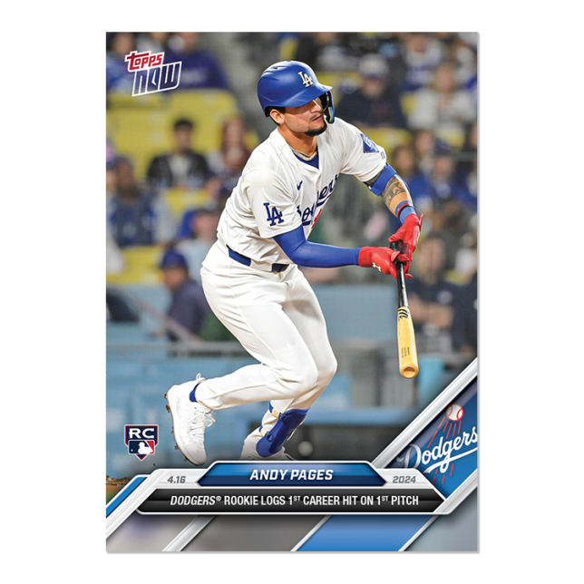 2024 MLB TOPPS NOW Card 0087 87 - Andy Pages