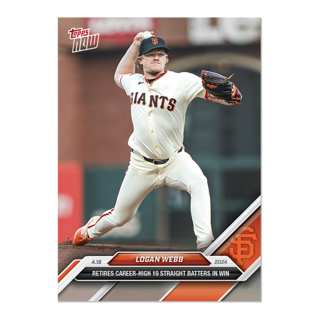 2024 MLB TOPPS NOW Card 0093 93 - Logan Webb