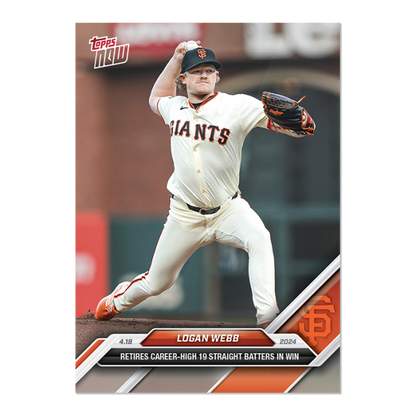 2024 MLB TOPPS NOW Card 0093 93 - Logan Webb