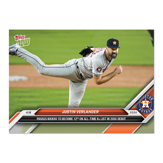 2024 MLB TOPPS NOW Card 0097 97 - Justin Verlander