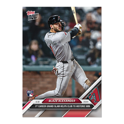 2024 MLB TOPPS NOW Card 0100 100 - Blaze Alexander