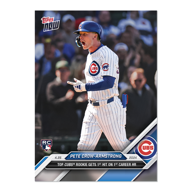 2024 MLB TOPPS NOW Card 0118 118 - Pete-Crow Armstrong