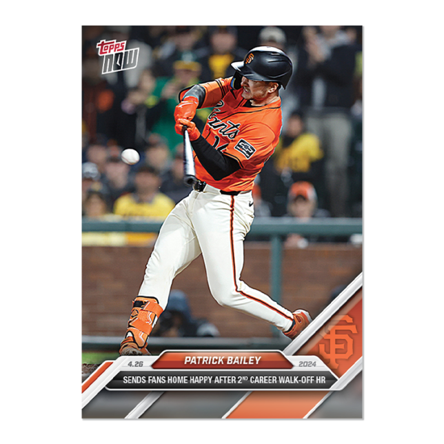 2024 MLB TOPPS NOW Card 0123 123 - Patrick Bailey