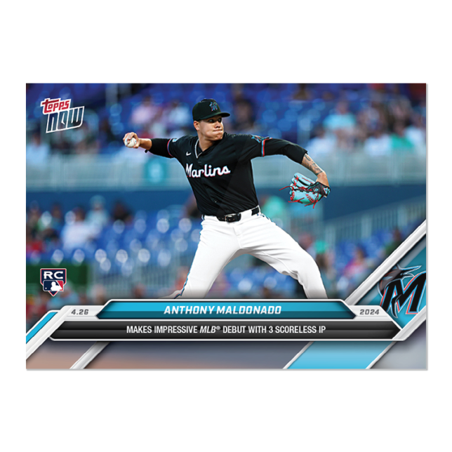 2024 MLB TOPPS NOW Card 0124 124 - Anthony Maldonado