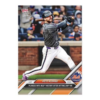 2024 MLB TOPPS NOW Card 0126 126 - Pete Alonso