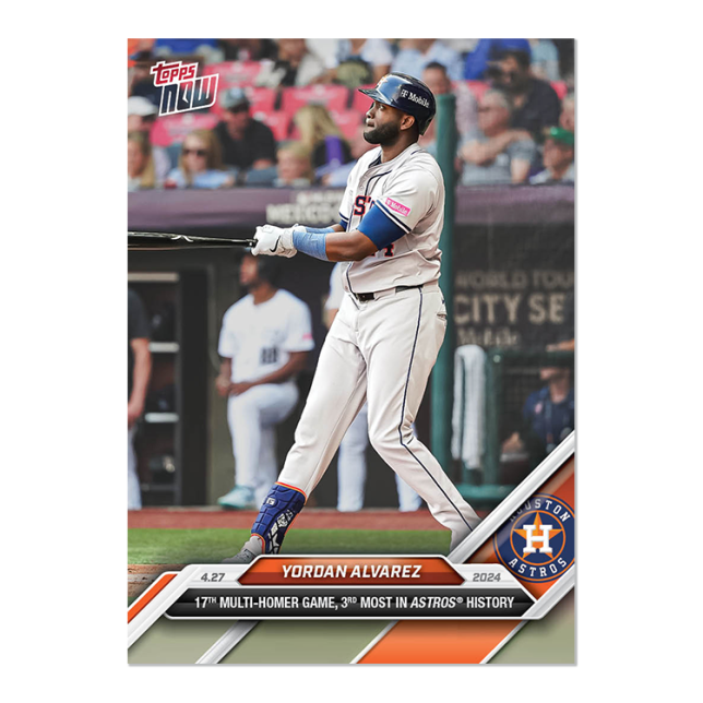 2024 MLB TOPPS NOW Card 0127 127 - Yordan Alvarez